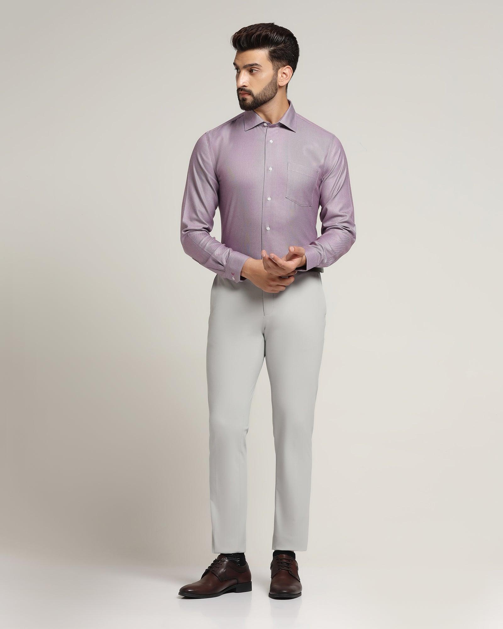 ARROW Men Self Design Formal Purple Shirt - Buy ARROW Men Self Design  Formal Purple Shirt Online at Best Prices in India | Flipkart.com
